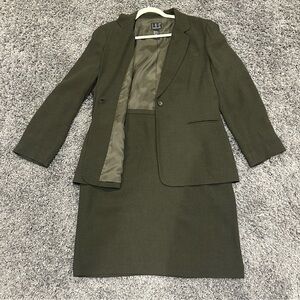 INC International Concepts Green Blazer Classic Suit Jacket